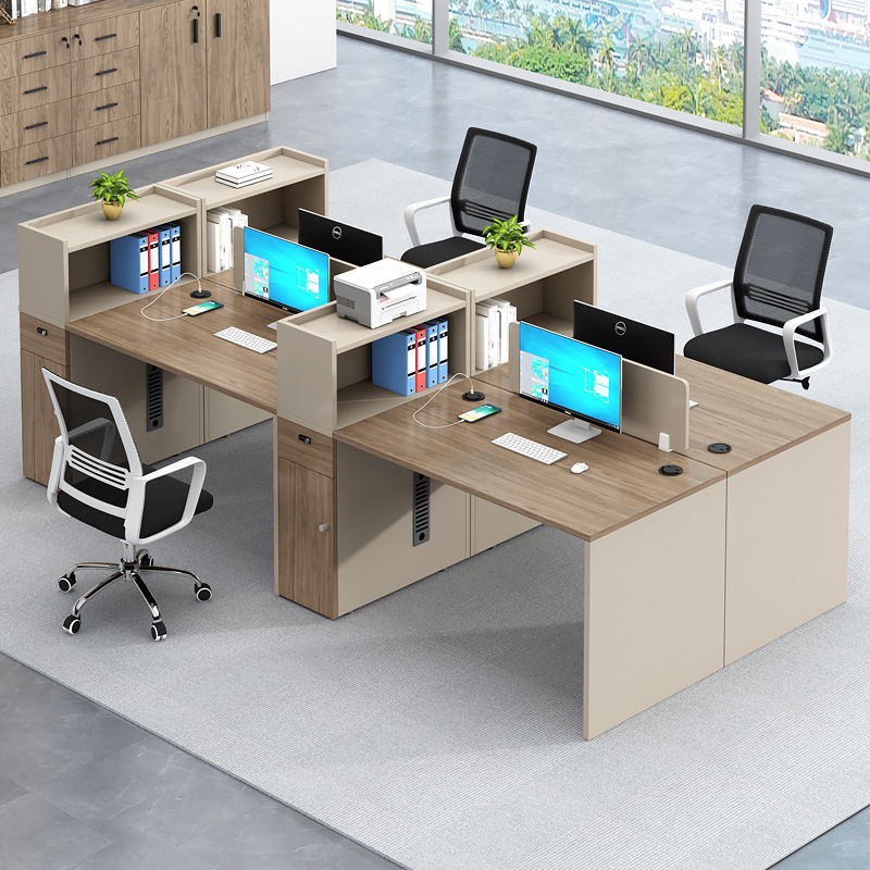 Office Tech Furniture - Simple Staff , Desk And Chair