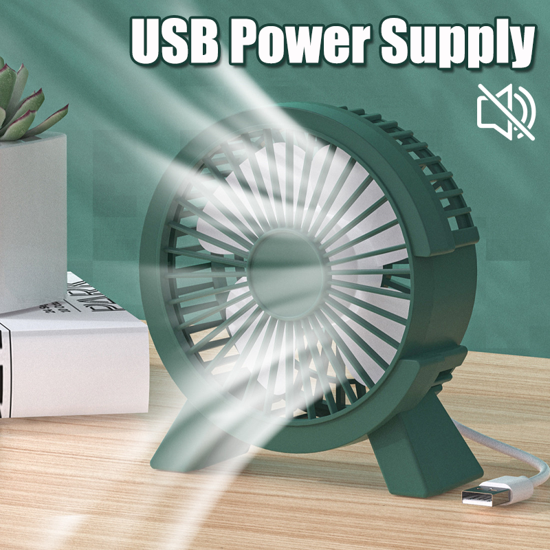 Home Office Tech Gadgets - USB Small Fan Rechargeable Mini Desktop