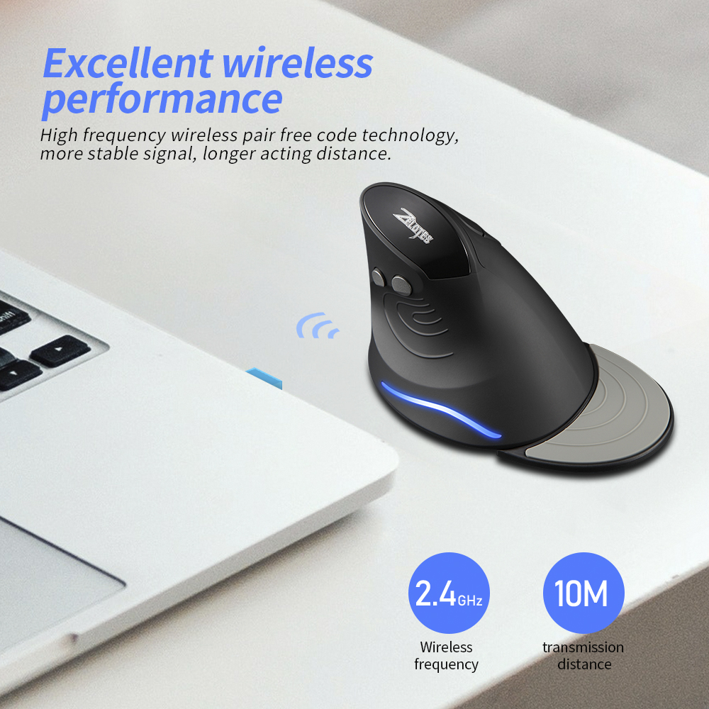 ZELOTES F-17 6 Keys Ergonomic  - огляд і ціна Ergonomic Mouse Vertical