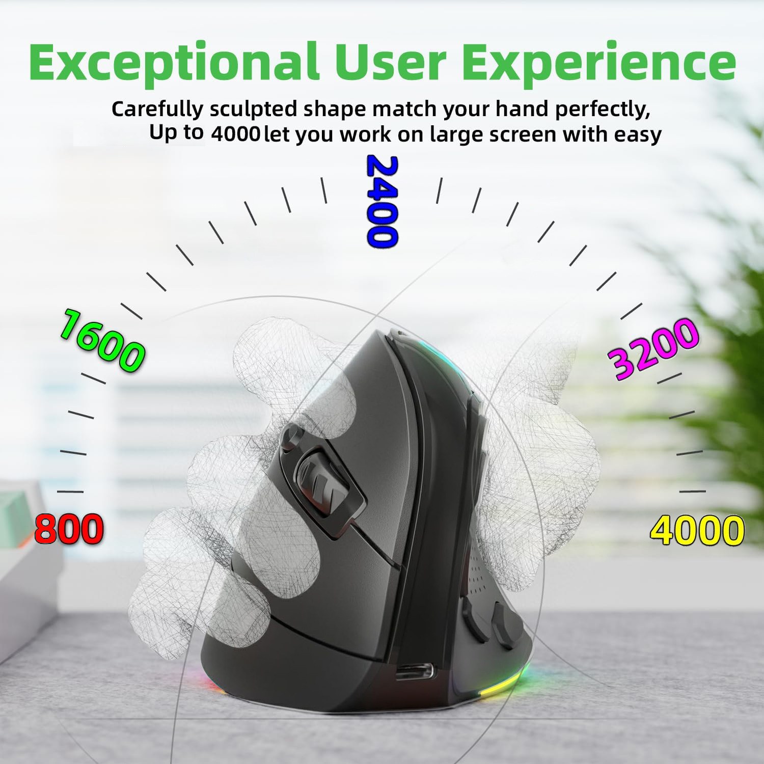 2.4G Dual Modes Ergonomic Vert - огляд і ціна Ergonomic Mouse Vertical