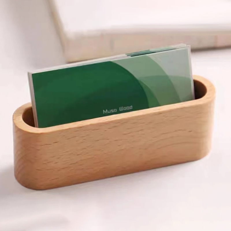 Business Card Holder Wooden Or - огляд і ціна Home Office Tech Gadgets