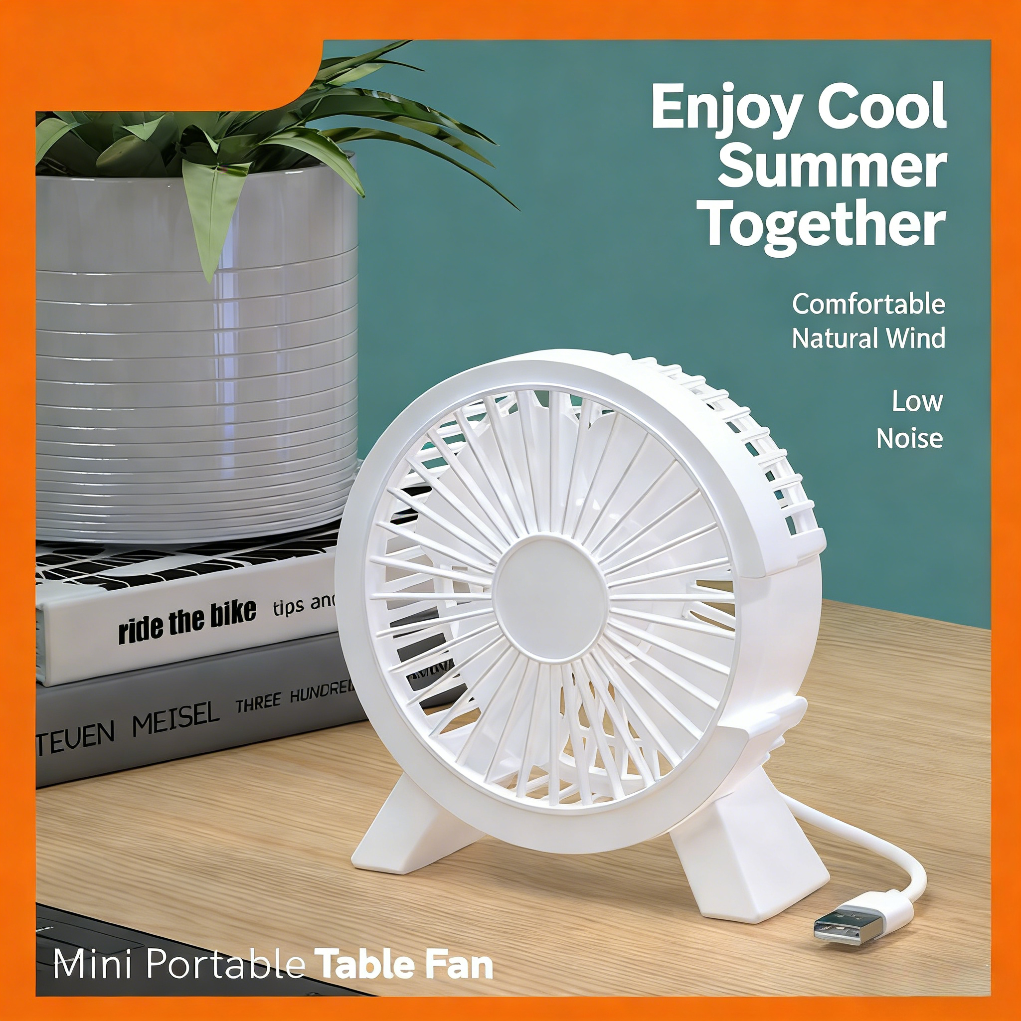 USB Small Fan Rechargeable Min - огляд і ціна Home Office Tech Gadgets