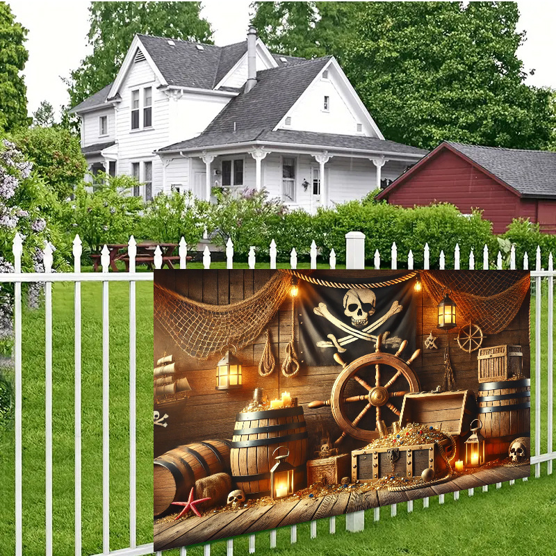 Pirate themed treasure room ba - огляд і ціна Office Tech Background
